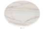 DKD Home Decor Mesita Auxiliar Moderna Blanco Dorado Metal Marmol 41 x 58 x 41 cm