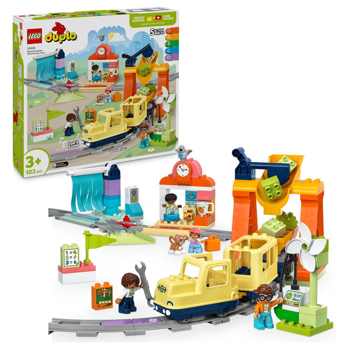LEGO DUPLO My Town 10428 El gran tren comunitario interactivo