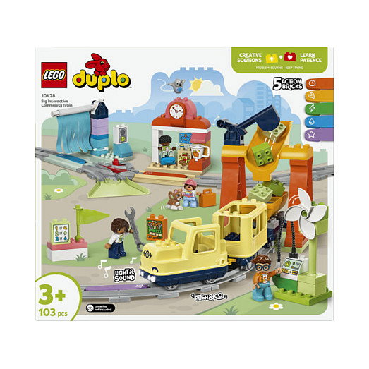 LEGO DUPLO My Town 10428 El gran tren comunitario interactivo