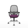 PIQUERAS Y CRESPO Silla de oficina Cilanco Morado y Gris