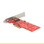 DeLOCK 89577 Adaptador PCIe x4 a NVMe M.2 110 mm Key M con Disipador, PCIe 3.0, 39 Gbit/s, Factor de Forma Low Profile, Interno