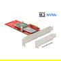 DeLOCK 89577 Adaptador PCIe x4 a NVMe M.2 110 mm Key M con Disipador, PCIe 3.0, 39 Gbit/s, Factor de Forma Low Profile, Interno