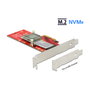 DeLOCK 89577 Tarjeta de expansión PCIe a NVMe M.2 Key M con disipador de calor, Perfil bajo