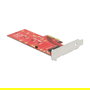 DeLOCK 89577 Adaptador PCIe x4 a NVMe M.2 110 mm Key M con Disipador, PCIe 3.0, 39 Gbit/s, Factor de Forma Low Profile, Interno
