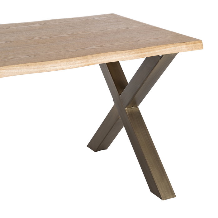 Mesa Comedor Dm-Metal Salón 180 X 90 X 77 cm