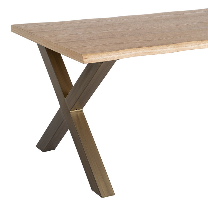 Mesa Comedor Dm-Metal Salón 180 X 90 X 77 cm