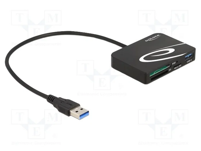 DeLOCK 91756 Lector de tarjetas XQD/SD/Micro SD con puerto USB Tipo-A DeLOCK 91756 Lector de tarjetas XQD/SD/Micro SD con puerto USB Tipo-A