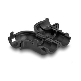 DeLOCK 88127 Clips para cables para doblar, 8 piezas, negro