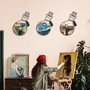 Wallity Set de 3 Arte de Pared de Metal APT710 Elegante y Moderno para Decoración de Hogar