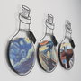 Wallity Set de 3 Arte de Pared de Metal APT710 Elegante y Moderno para Decoración de Hogar