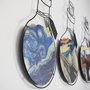 Wallity Set de 3 Arte de Pared de Metal APT710 Elegante y Moderno para Decoración de Hogar
