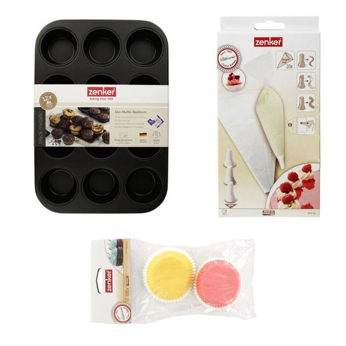 Zenker Juego de 3 muffins especiales Zenker Juego de 3 muffins especiales