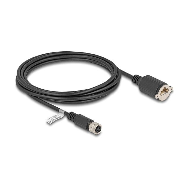 DeLOCK Cable Ethernet M12 a RJ45 Cat5e FTP 3 m Negro DeLOCK Cable Ethernet M12 a RJ45 Cat5e FTP 3 m Negro