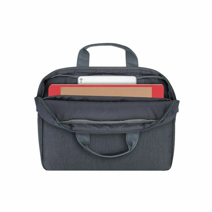 Rivacase Maletín 7522 Portátil 14 Pulgadas Antirrobo Compartimento Acolchado Correa Ajustable Gris