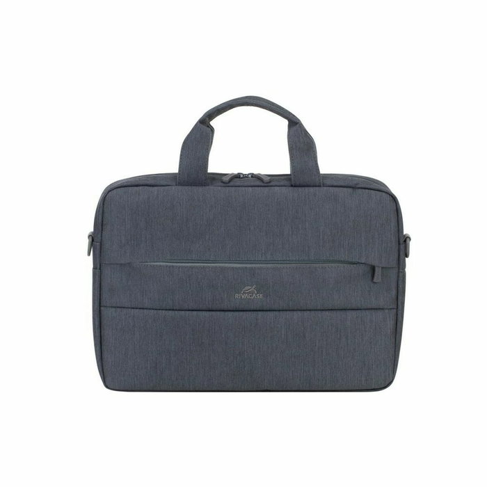 Rivacase Maletín 7522 Portátil 14 Pulgadas Antirrobo Compartimento Acolchado Correa Ajustable Gris