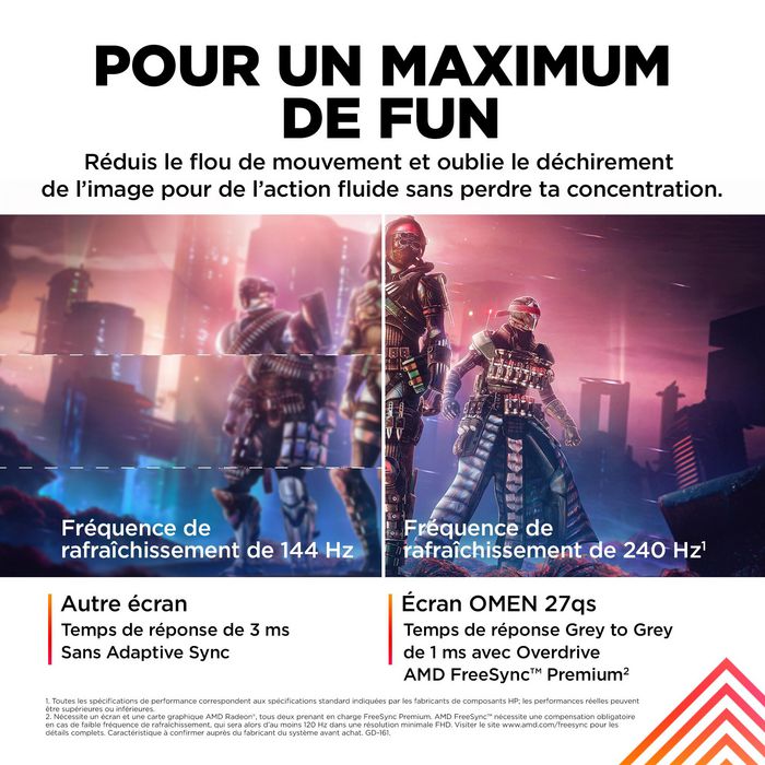HP OMEN 27qs Monitor Gaming 27 pulg QHD 240Hz IPS Black HP OMEN 27qs Monitor Gaming 27 pulg QHD 240Hz IPS Black
