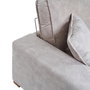 Sofá 4 Plazas Beige Tejido Salón 266 X 93 X 97 cm