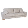 Sofá 4 Plazas Beige Tejido Salón 266 X 93 X 97 cm