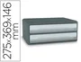 Cep Fichero Cajones Sobremesa Moov Up Reciclado 80% 2 Cajones Color Gris 275x369x146 mm