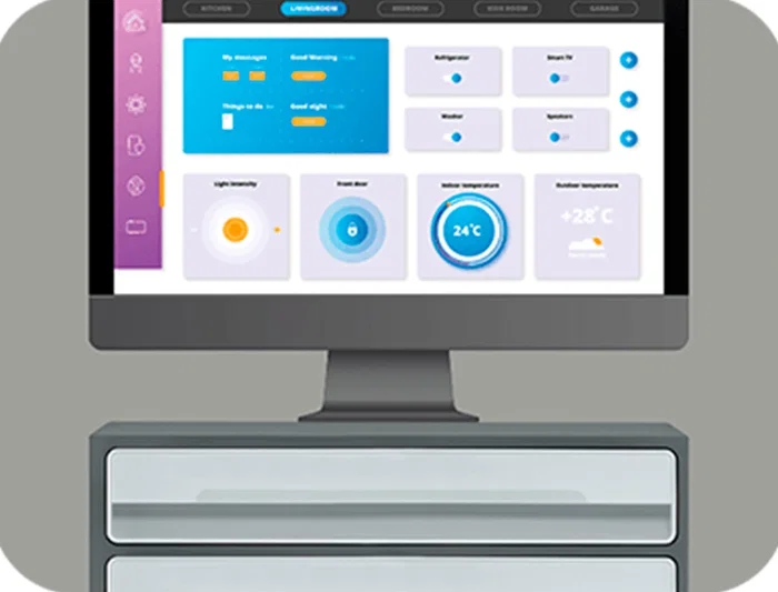 Cep Fichero Cajones Sobremesa Moov Up Reciclado 80% 2 Cajones Color Gris 275x369x146 mm