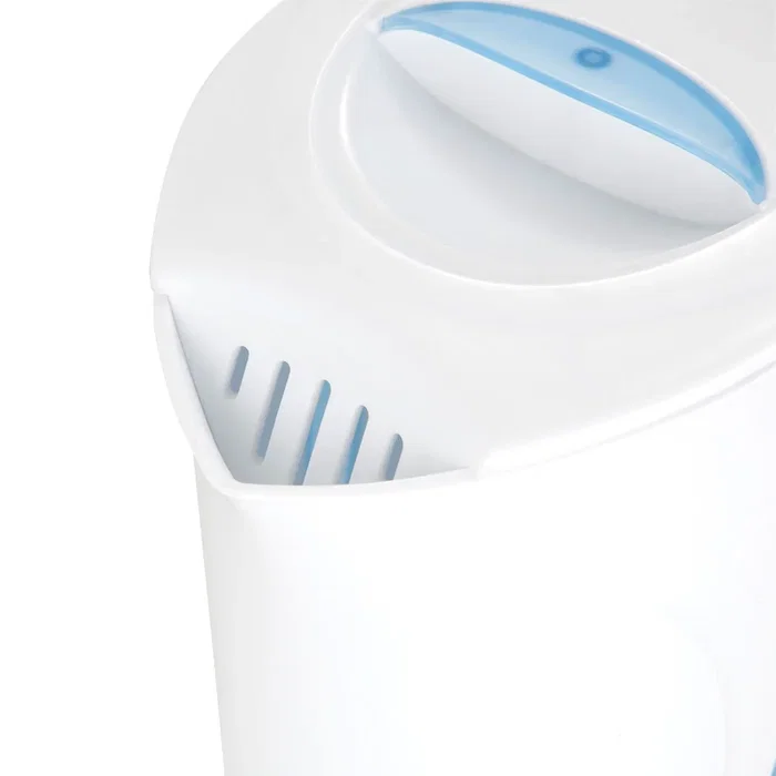 Orbegozo KT-5002 Hervidor eléctrico 1 L 1650 W con filtro desmontable, apagado automático, blanco y azul