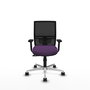PIQUERAS Y CRESPO Silla de oficina Yunquera con mecanismo Sincro, Morado y Negro