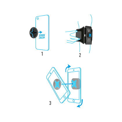 Mobilis Holder Mobilis U.FIX Universal Run Kit Negro