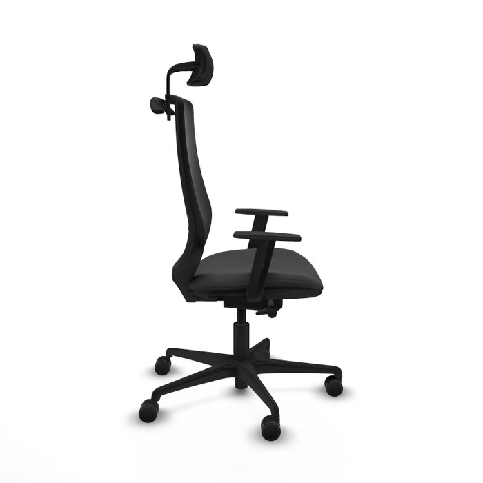 PIQUERAS Y CRESPO Silla de oficina Mardos con mecanismo Sincro/Traslack Gris oscuro/Negro