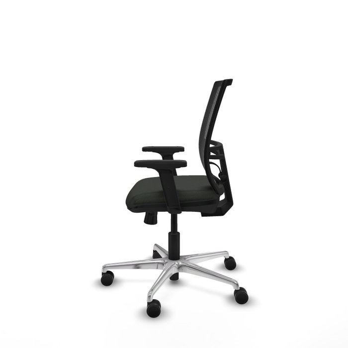 PIQUERAS Y CRESPO Silla de oficina Yunquera con mecanismo Sincro/Traslack, Negro PIQUERAS Y CRESPO Silla de oficina Yunquera con mecanismo Sincro/Traslack, Negro
