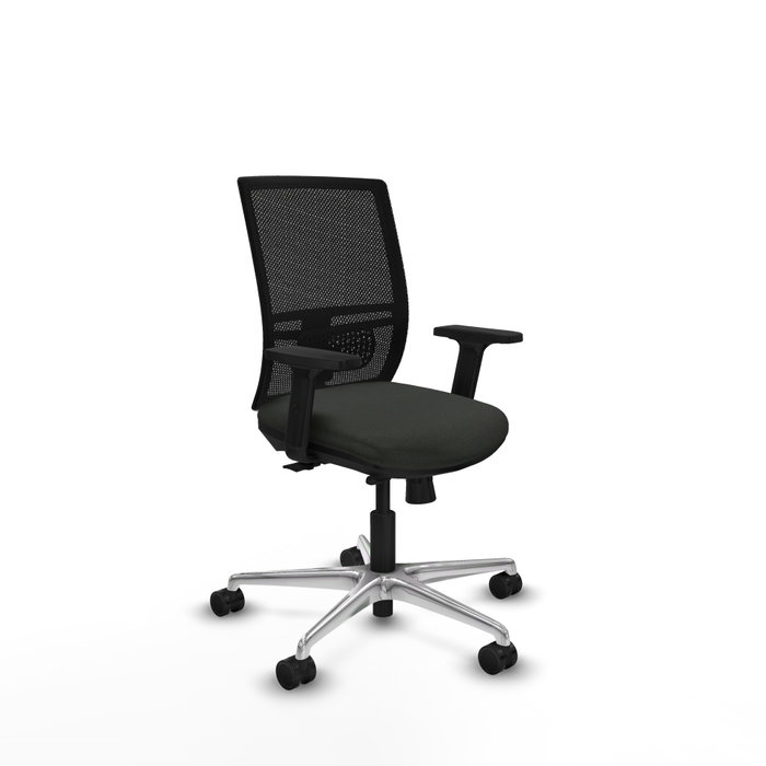 PIQUERAS Y CRESPO Silla de oficina Yunquera con mecanismo Sincro/Traslack, Negro PIQUERAS Y CRESPO Silla de oficina Yunquera con mecanismo Sincro/Traslack, Negro