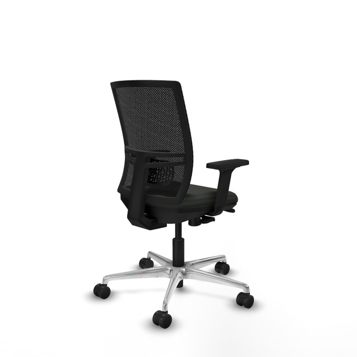 PIQUERAS Y CRESPO Silla de oficina Yunquera con mecanismo Sincro/Traslack, Negro PIQUERAS Y CRESPO Silla de oficina Yunquera con mecanismo Sincro/Traslack, Negro