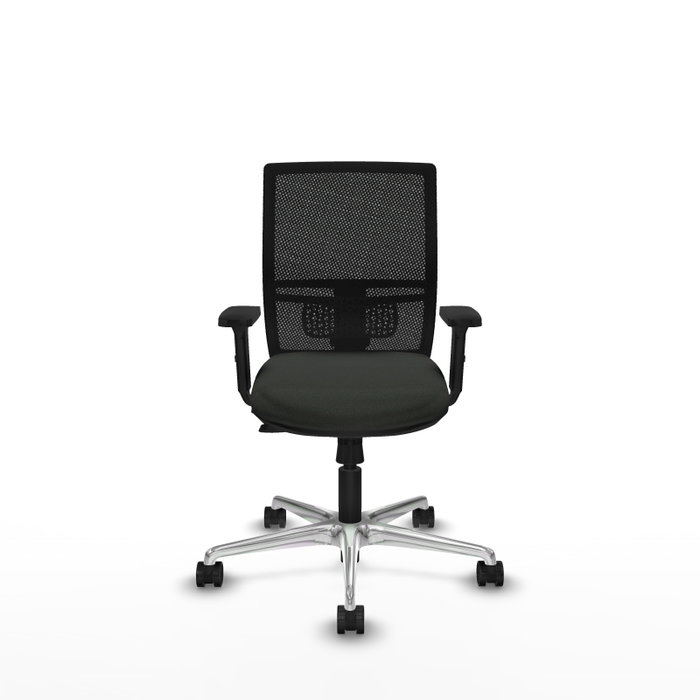 PIQUERAS Y CRESPO Silla de oficina Yunquera con mecanismo Sincro/Traslack, Negro PIQUERAS Y CRESPO Silla de oficina Yunquera con mecanismo Sincro/Traslack, Negro