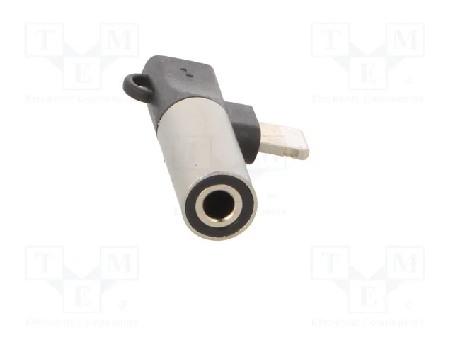 AKYGA Adaptador de Apple Lightning a Jack 3,5mm Plateado AKYGA Adaptador de Apple Lightning a Jack 3,5mm Plateado
