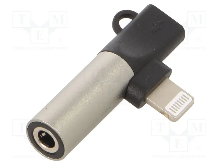 AKYGA Adaptador de Apple Lightning a Jack 3,5mm Plateado AKYGA Adaptador de Apple Lightning a Jack 3,5mm Plateado