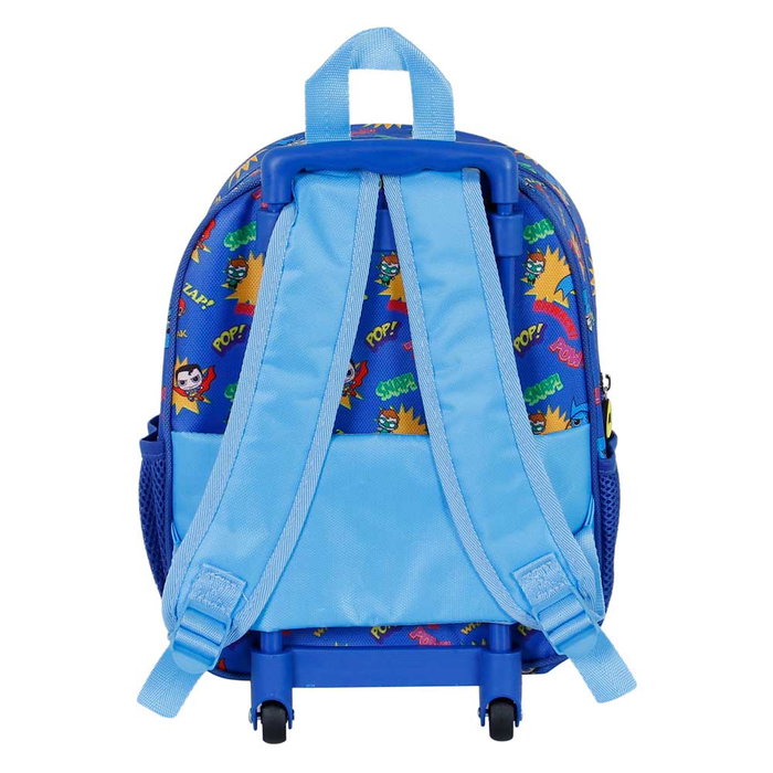Mochila 3D con Ruedas Pequeña Zap DC Comics Batman Multicolor