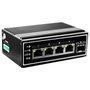 LevelOne IGP-0502 Switch Gigabit Industrial PoE+ de 5 Puertos