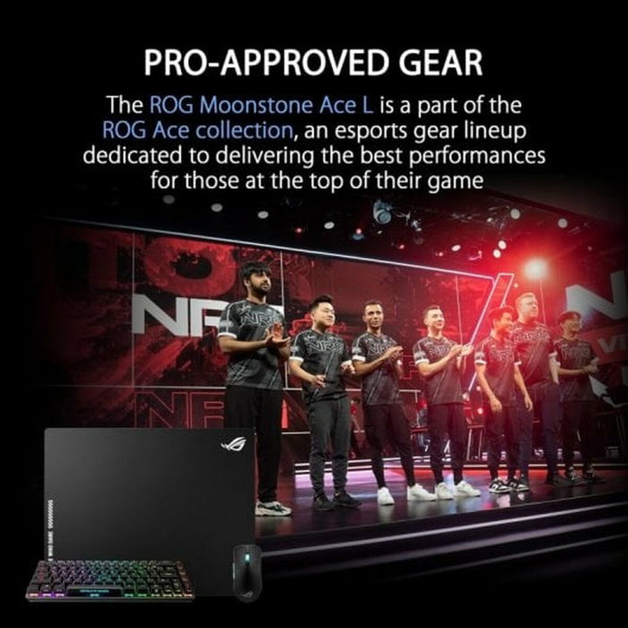 Asus ROG Moonstone Ace L Alfombrilla de ratón para juegos Negro