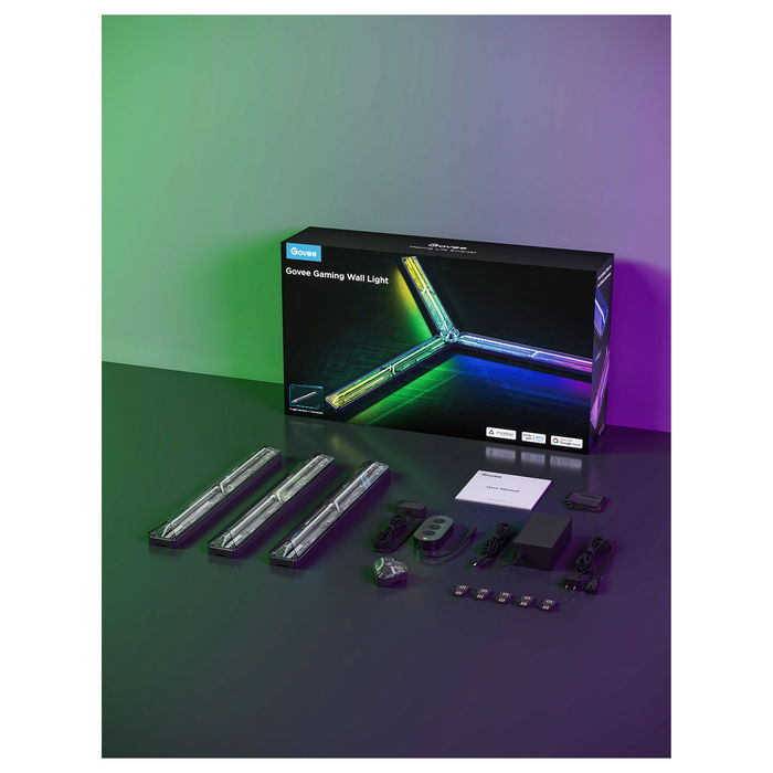 Govee H6063 Luz de Pared Inteligente Wi-Fi/Bluetooth Multicolor LED, Control por App y Asistentes de Voz, Ideal para Sala de Juegos