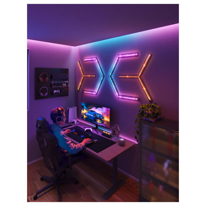 Govee H6063 Luz de Pared Inteligente Wi-Fi/Bluetooth Multicolor LED, Control por App y Asistentes de Voz, Ideal para Sala de Juegos