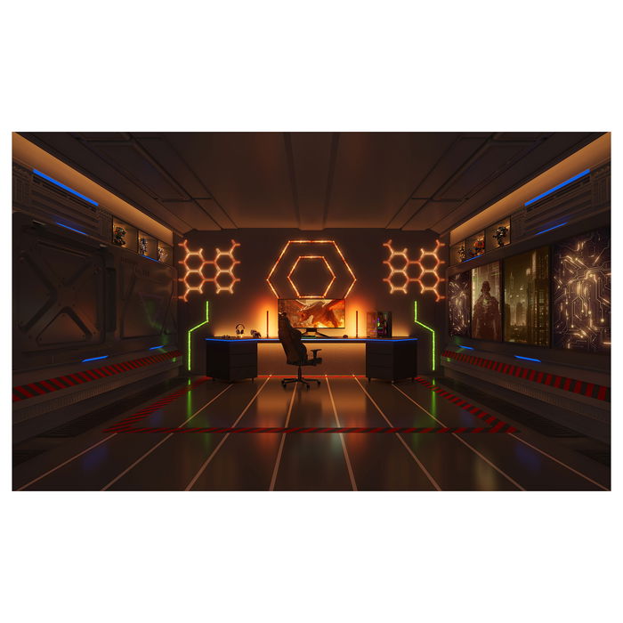 Govee H6063 Luz de Pared Inteligente Wi-Fi/Bluetooth Multicolor LED, Control por App y Asistentes de Voz, Ideal para Sala de Juegos