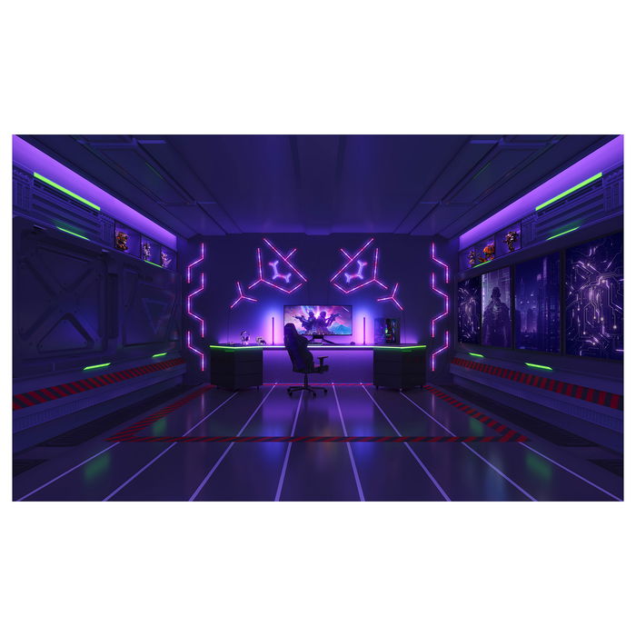 Govee H6063 Luz de Pared Inteligente Wi-Fi/Bluetooth Multicolor LED, Control por App y Asistentes de Voz, Ideal para Sala de Juegos