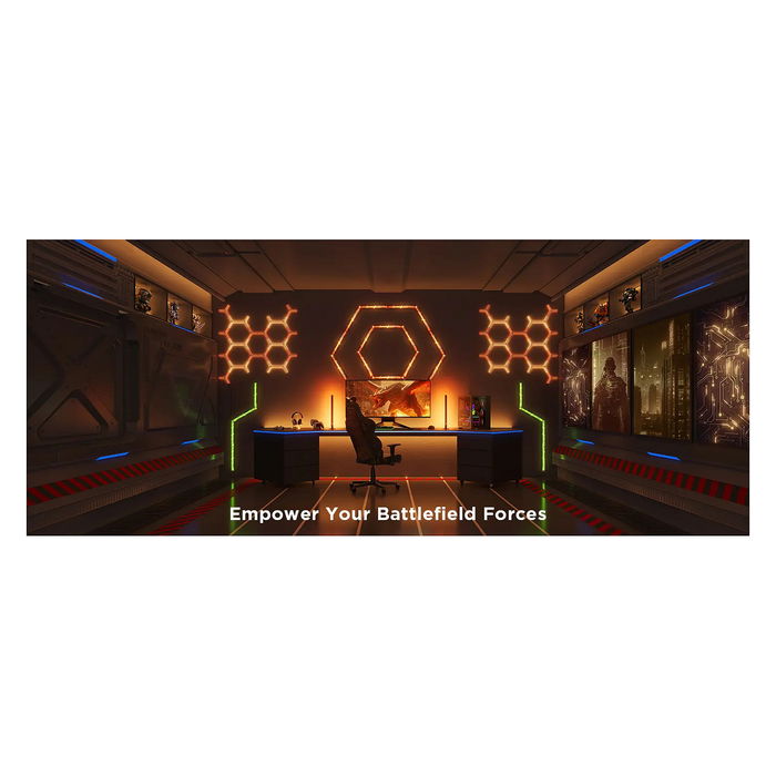 Govee H6063 Luz de Pared Inteligente Wi-Fi/Bluetooth Multicolor LED, Control por App y Asistentes de Voz, Ideal para Sala de Juegos