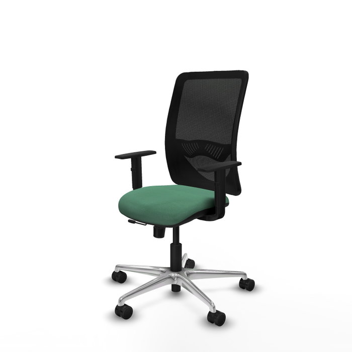 PIQUERAS Y CRESPO Silla de oficina Zulema Verde esmeralda y Negro