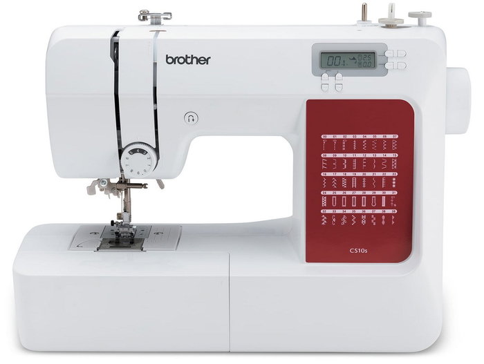 Brother CS10s Máquina de coser electrónica Blanco y rojo