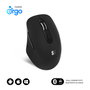 Subblim Curve Ergo Dual Ratón Ergonómico Inalámbrico Negro