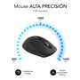 Subblim Curve Ergo Dual Ratón Ergonómico Inalámbrico Negro