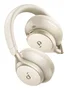 Soundcore Space One Auriculares Diadema con Cancelación Activa de Ruido (ANC), Bluetooth y Cable, 40h Batería, Color Crema