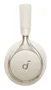 Soundcore Space One Auriculares Diadema con Cancelación Activa de Ruido (ANC), Bluetooth y Cable, 40h Batería, Color Crema