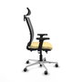 PIQUERAS Y CRESPO Silla de oficina Haches con mecanismo Sincro/Traslack Crema y Gris