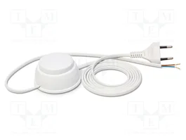 PLASTROL Cable de alimentación 2x0,5mm2 CEE 7/16 (C) blanco 1,9m